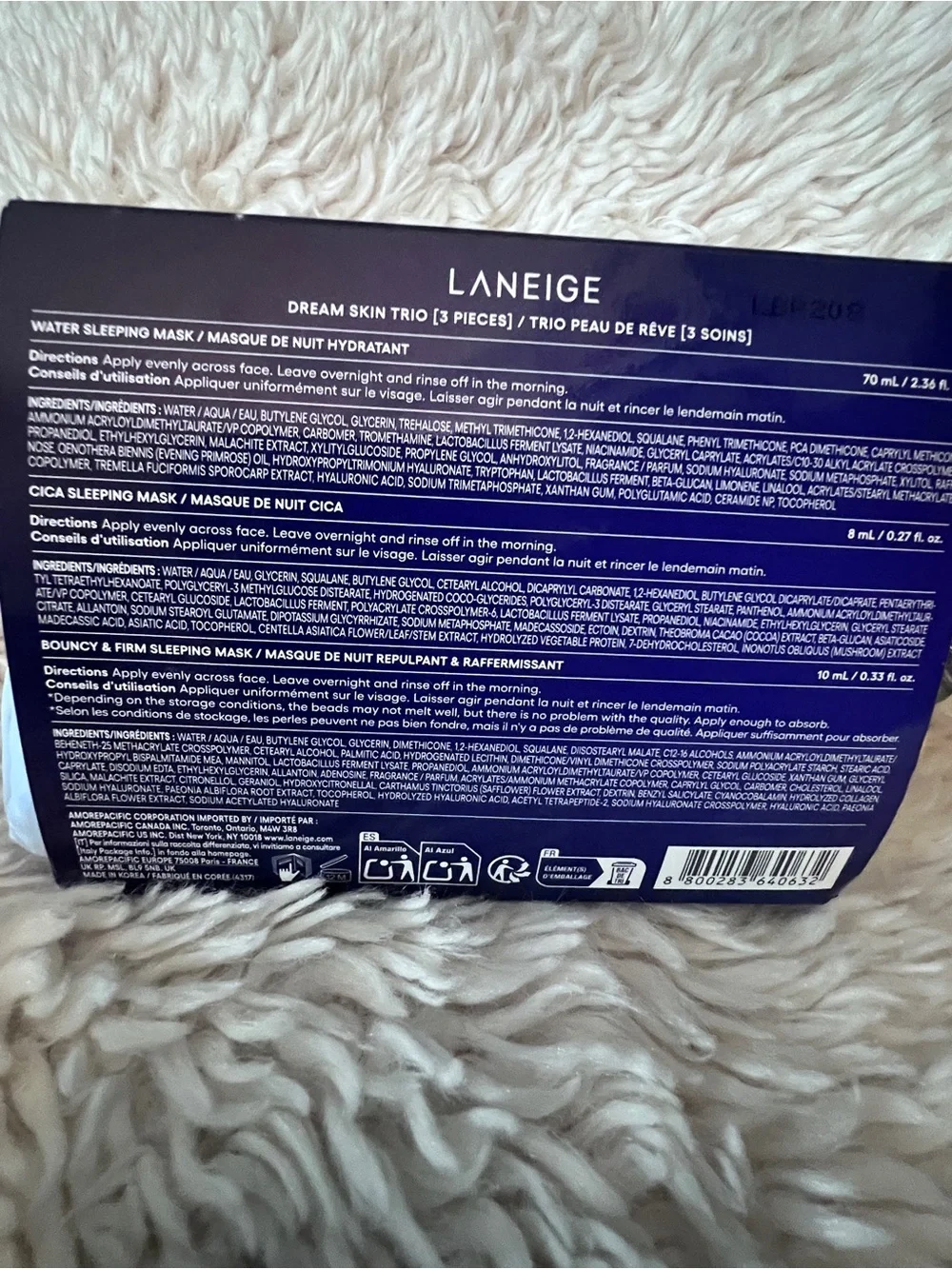LANEIGE Dream Skin Trio Sleeping Mask Set